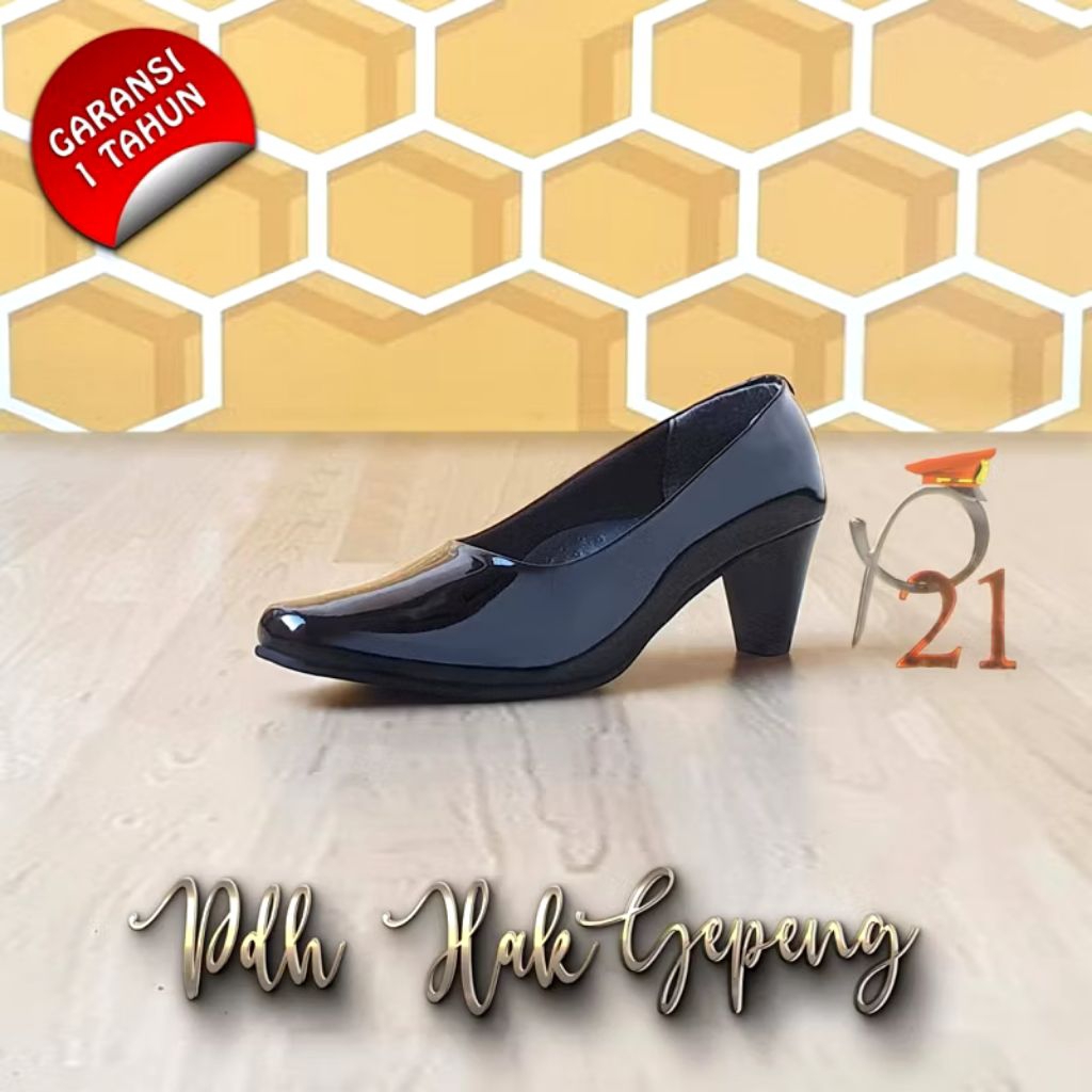 SEPATU PDH WANITA HAK GEPENG P21