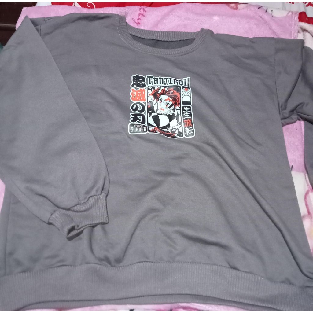 Sweater, Sweater anime unisex (preloved) anime tanjirou