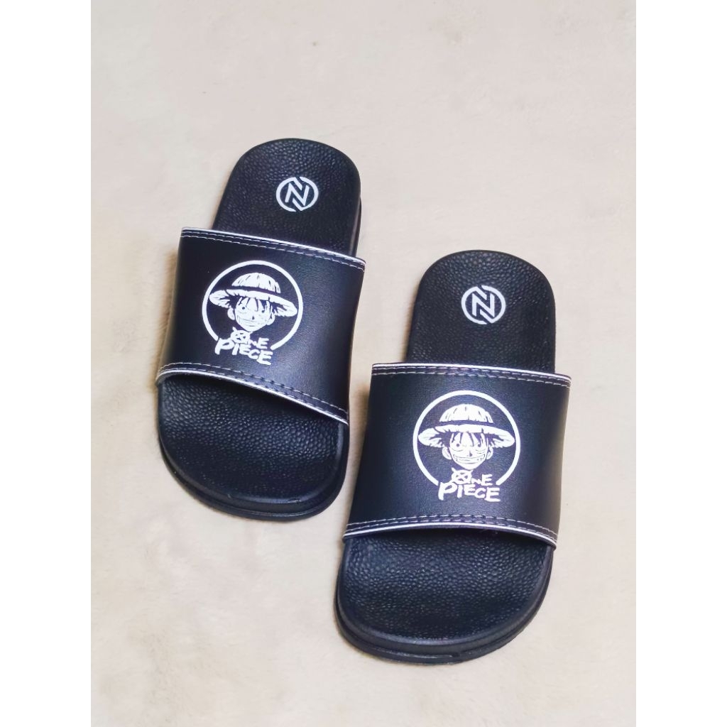 Sandal cowok selop kokop anak Karakter "ONE PIECE" Terbaru015