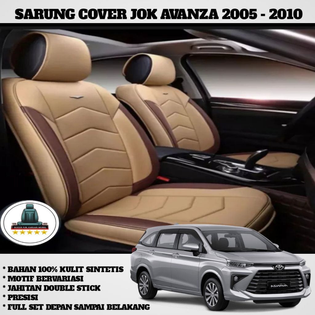 sarung jok avanza lama 2005 - 2010 harga sudah termasuk full seat 3 baris