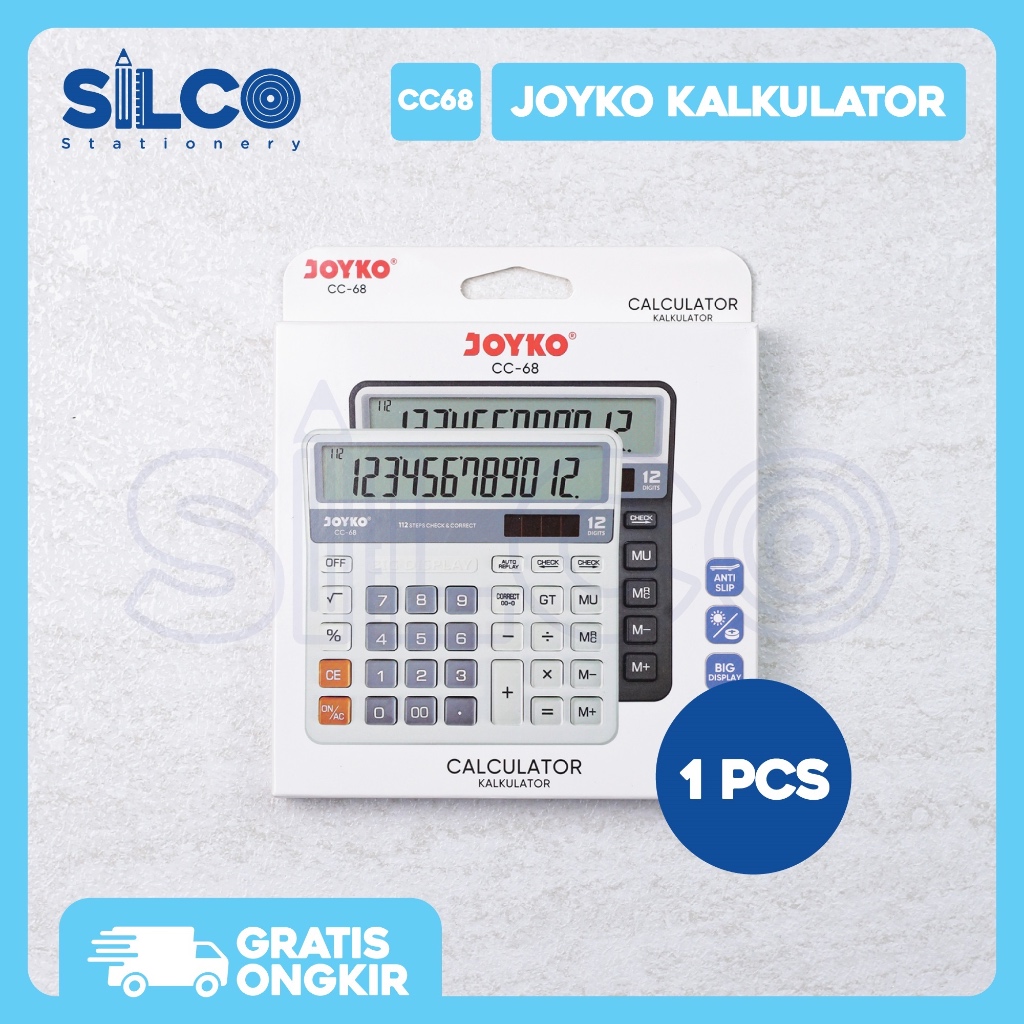 

Kalkulator JOYKO CC-68 - Putih / Hitam [PCS]