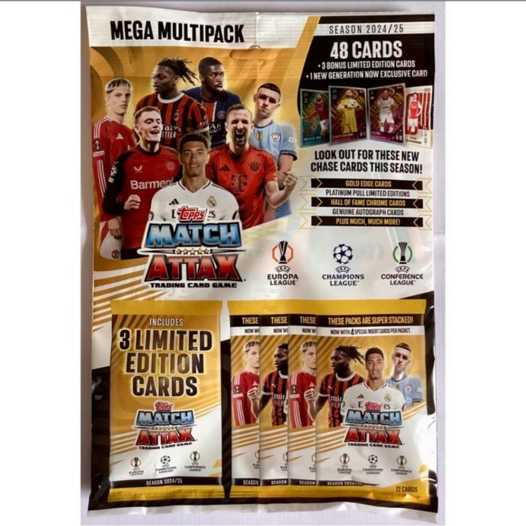 2024/2025 Topps Match Attax Champions League Season 24/25 Trading Card Game - Mega Multipack