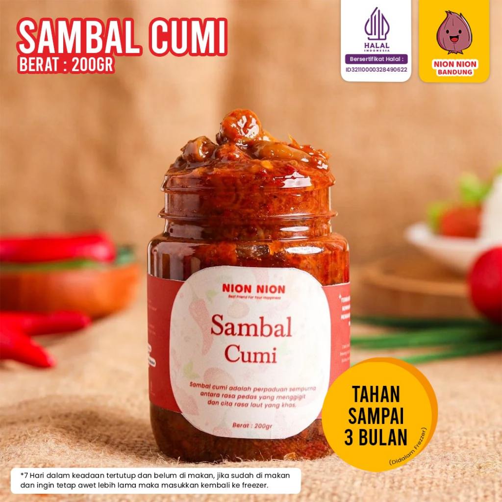 

Sambal Chilli Sauce Sambel Bawang Bajak Cumi Cakalang Teri Udahng Rebon Pedas Gurih 200gr Siap Makan