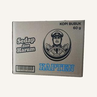 

Kopi Kapten 60 gr- Kopi Hitam Dengan Rasa Yang Khas - Kopi Bubuk Murni- Kopi Instan - Praktis Dan Higienis - Coffee Tanpa Gula - Jual Kartonan