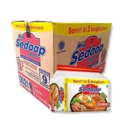 

mie sedaap goreng banded 5 , 1 dus