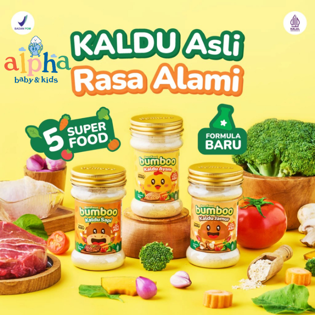 

BUMBOO Kaldu Asli - Kaldu Anak - No MSG - Tanpa Gula & Garam - Bahan Alami - Tambahan Sayur Asli