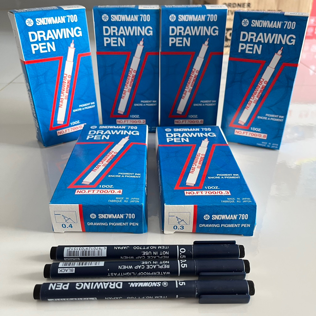 

DRAWING PEN SNOWMAN SATU PAK (8 pcs)