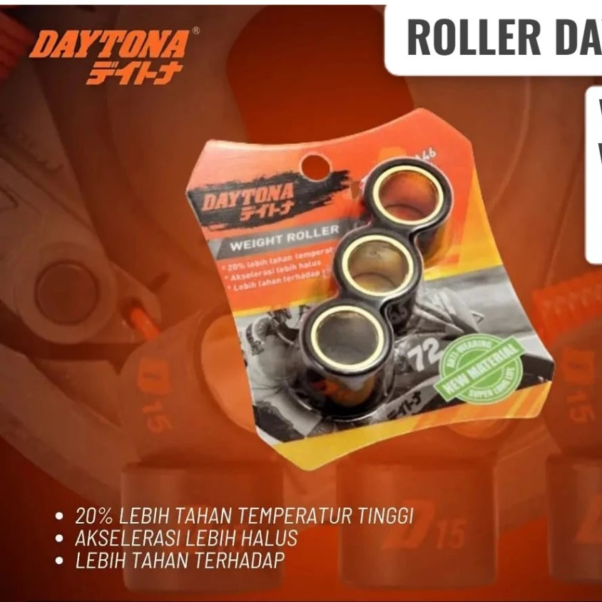 ROLLER CVT DAYTONA 13GRAM HONDA VARIO 125/150 | ROLLER DAYTONA ORIGINAL PRODUK