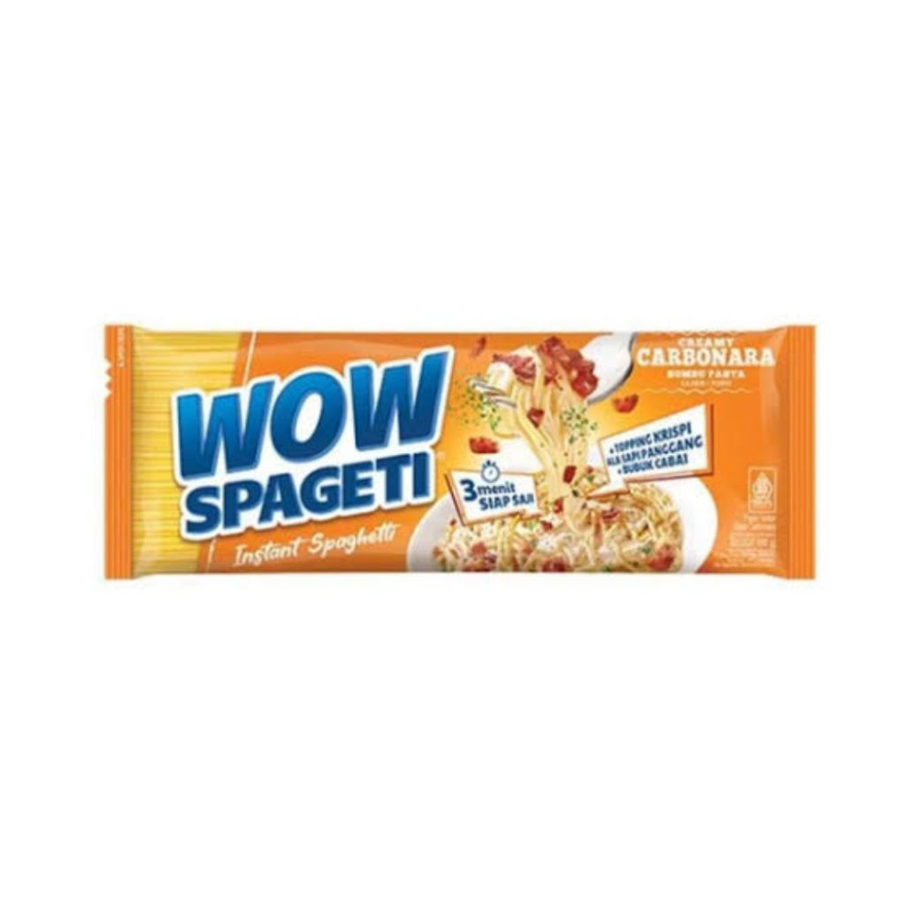 

Wow Spaghetti Creamy Carbonara 88 gram