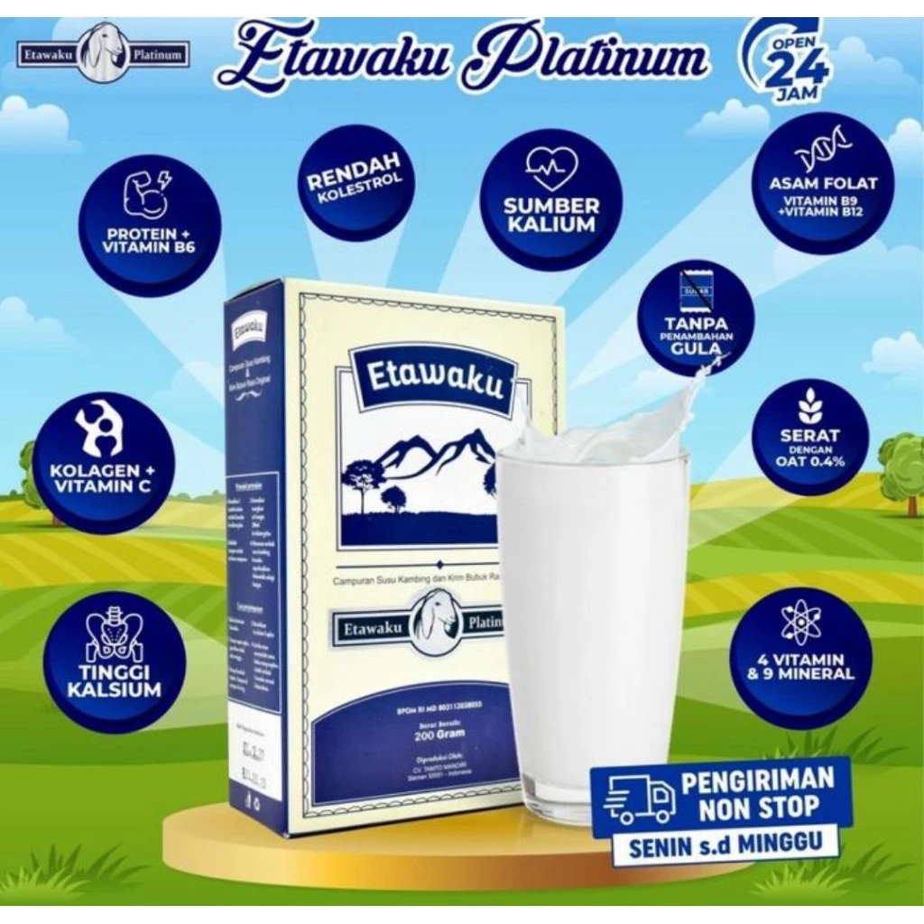 

ETAWAKU PLATINUM Susu Kambing Etawa Murni