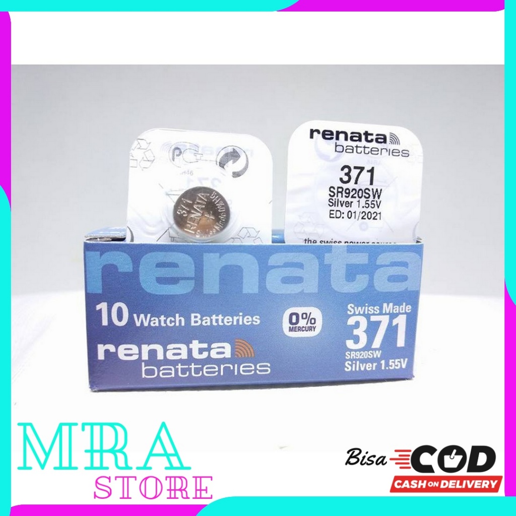 Baterai Batre jam tangan RENATA SR920SW RENATA 371 ORIGINAL