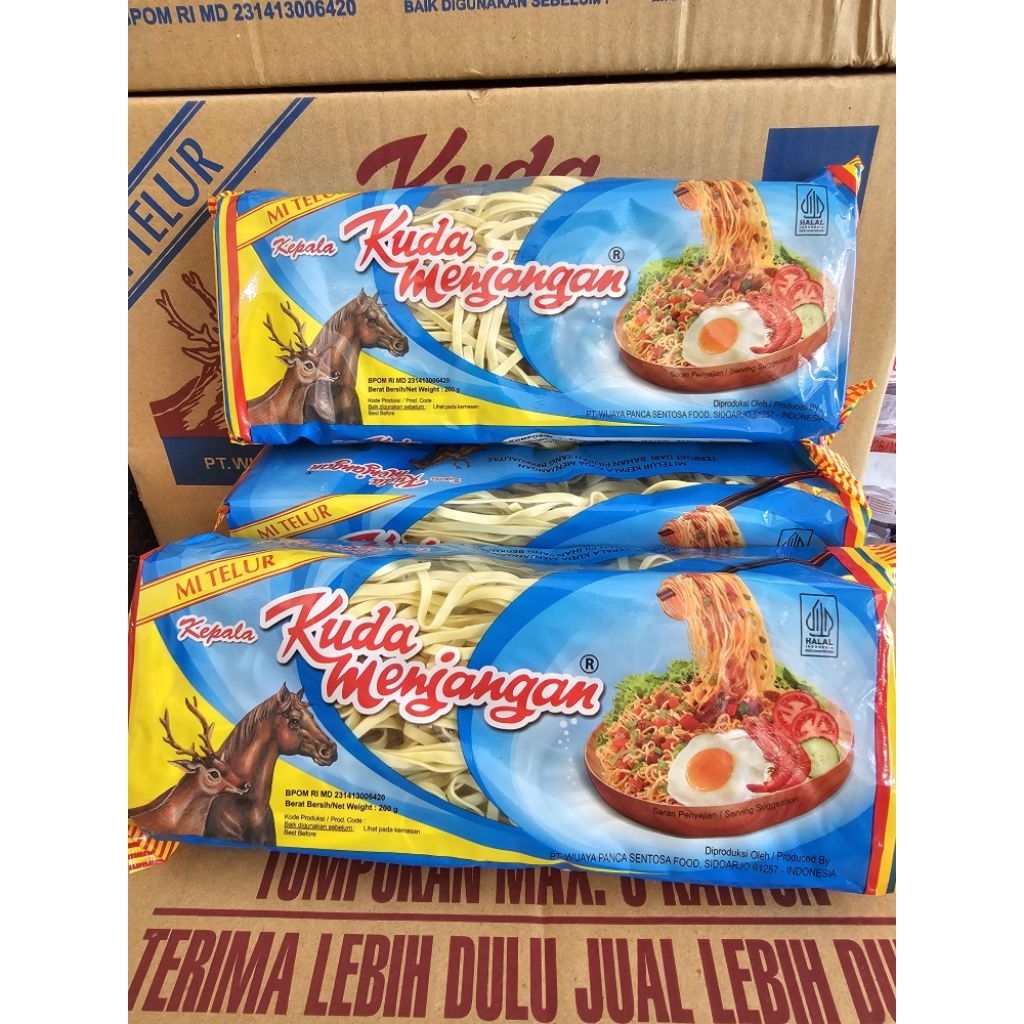 

●PDS● Mi Kuda Menjangan Lebar 200gr Mi Telur Mi Telor