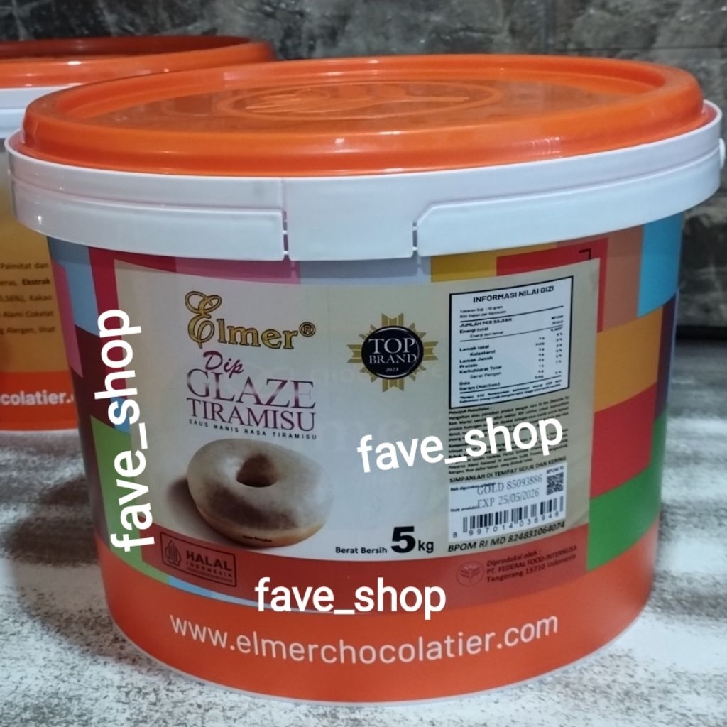 

Elmer Dip Glaze Tiramisu Gold 5 Kg