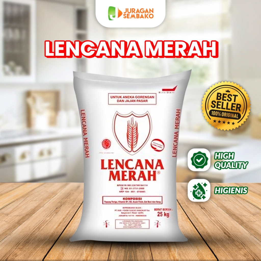 

Tepung Terigu Lencana Merah Karung 25 kg