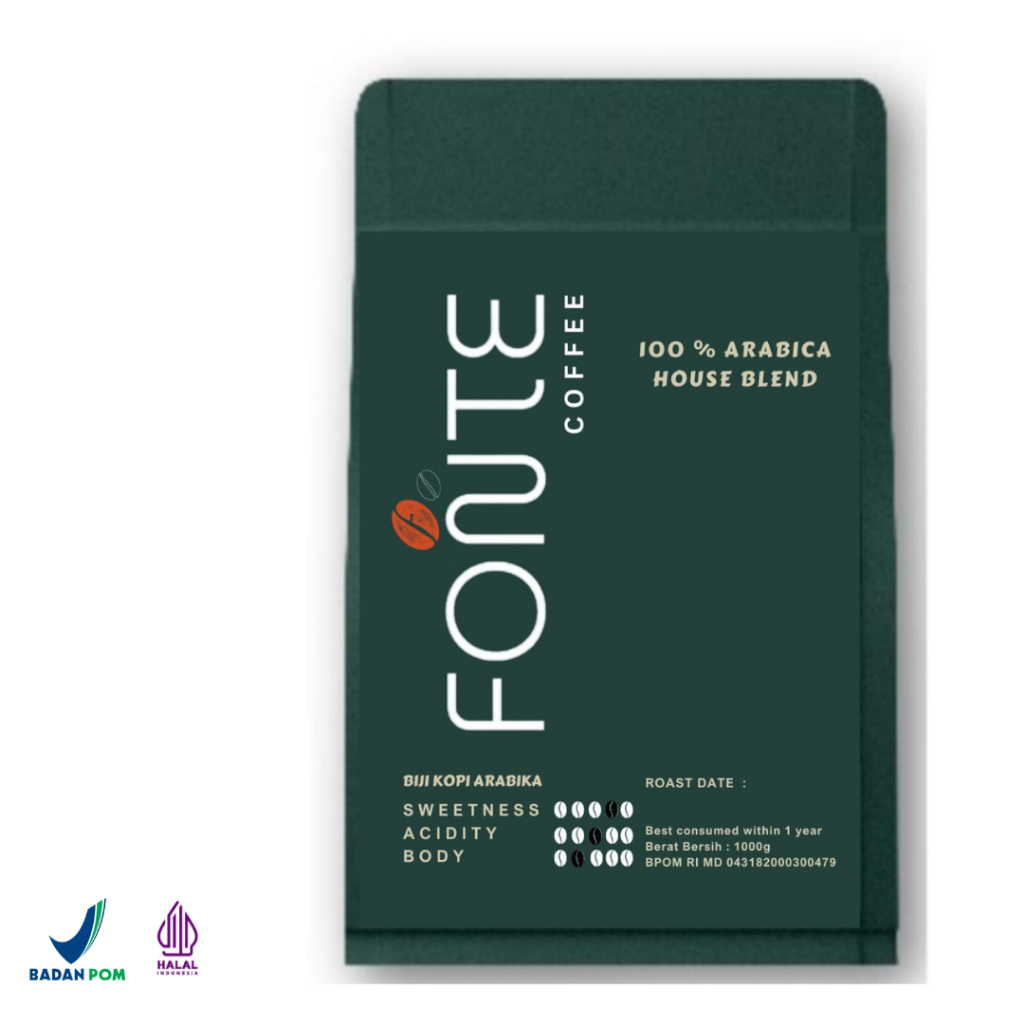 

Biji Kopi House Blend 100% Arabika