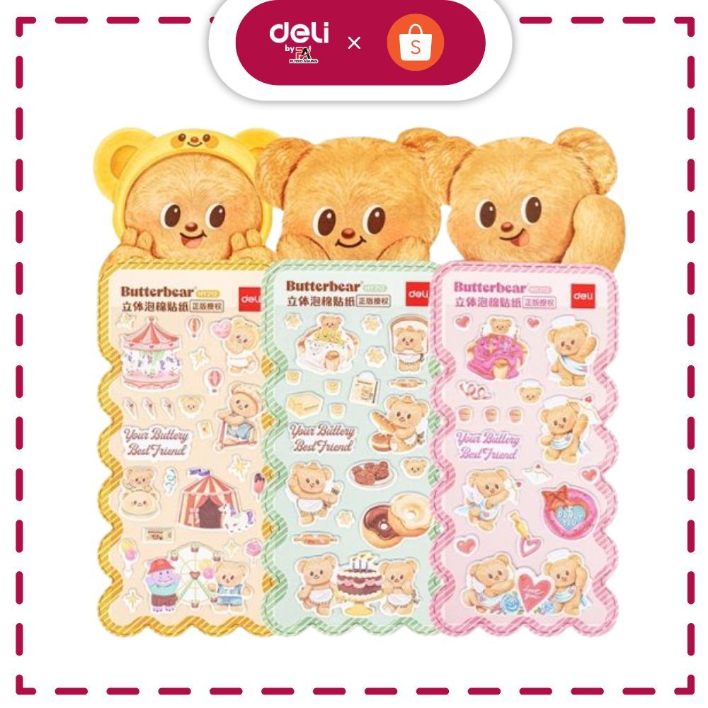 

Deli ButterBear Sticker Lucu HY212