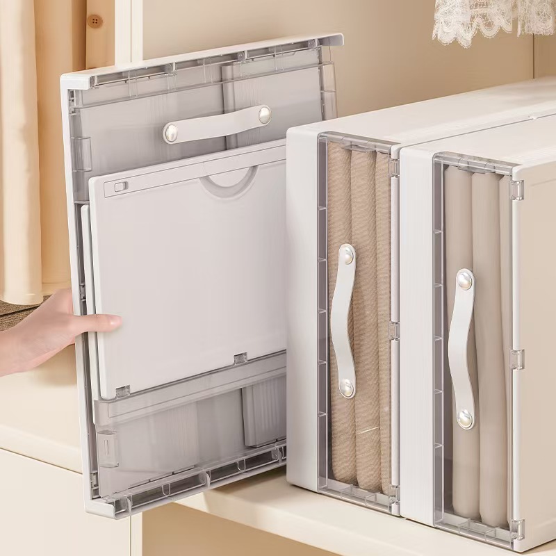 Wardrobe storage cabinet, storage box, drawer-type plastic transparent household bed sheet and quilt