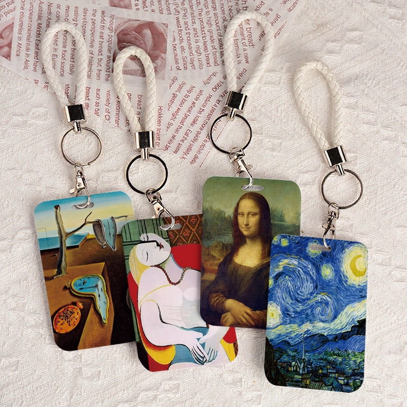 

Card Holder vintage - Dompet card holder KTP / Kartu Kredit / Kartu Transport / card holder kartu ATM / Gantungan Kunci / Kartu Makan / kartu nama +Tali Pergelangan Tangan, Anti-Hilang Pelajar/Karyawan