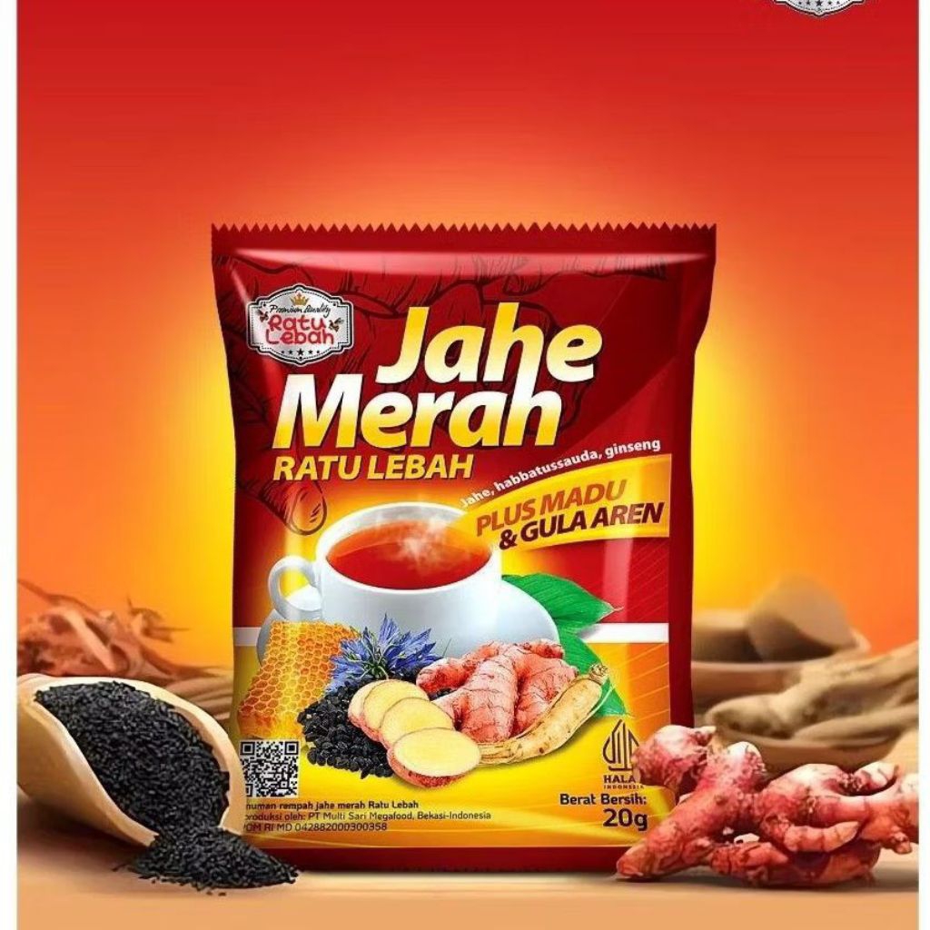 

Minuman Herbal Jahe Merah Ratu Lebah Sarabba Saraba Hangat Sehat