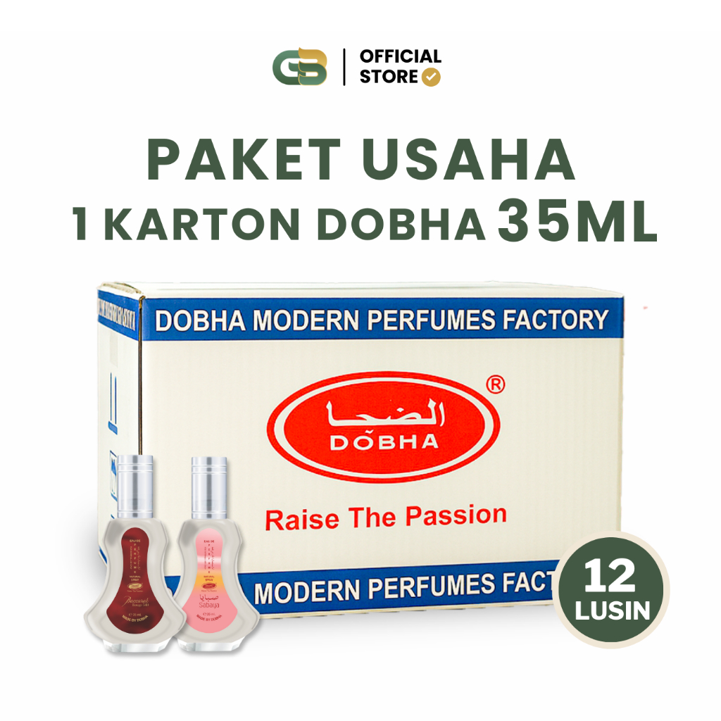 Paket Usaha Grosir 1 Karton Parfum DOBHA 35ML ORIGINAL BPOM 12 Lusin (144 Pcs)