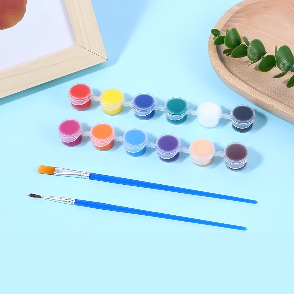 

Cat Akrilik Mini 3ml Set 6 / 12 Warna | Cat Lukis Akrilik untuk Kanvas & Kerajinan