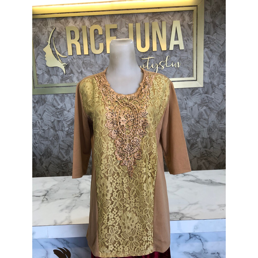 Atasan Kaos Wanita Renda Import