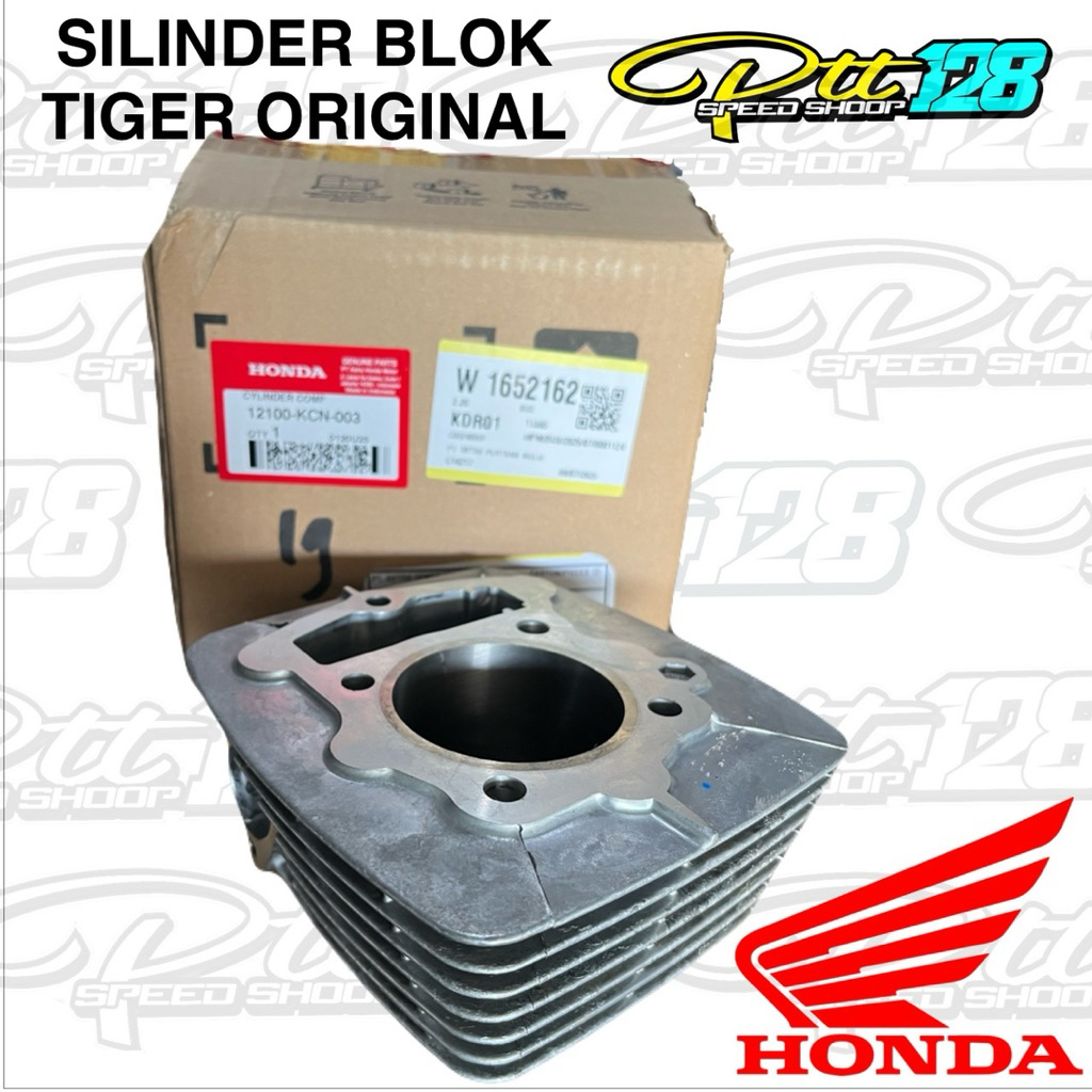 BLOK SEHER CYLINDER PISTON KCN TIGER LAMA NEW REVO 196 ORIGINAL ORI ASLI HONDA AHM HGP 12100-KCN-003