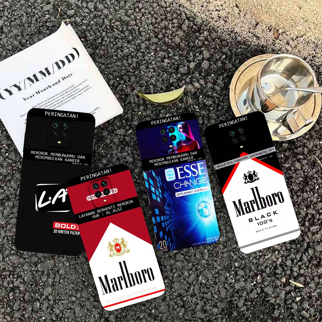 Softcase Untuk Xiaomi Redmi Note 9 Pro - Softcase Gambar Fashion Printing { Rokok Limited Edition Te