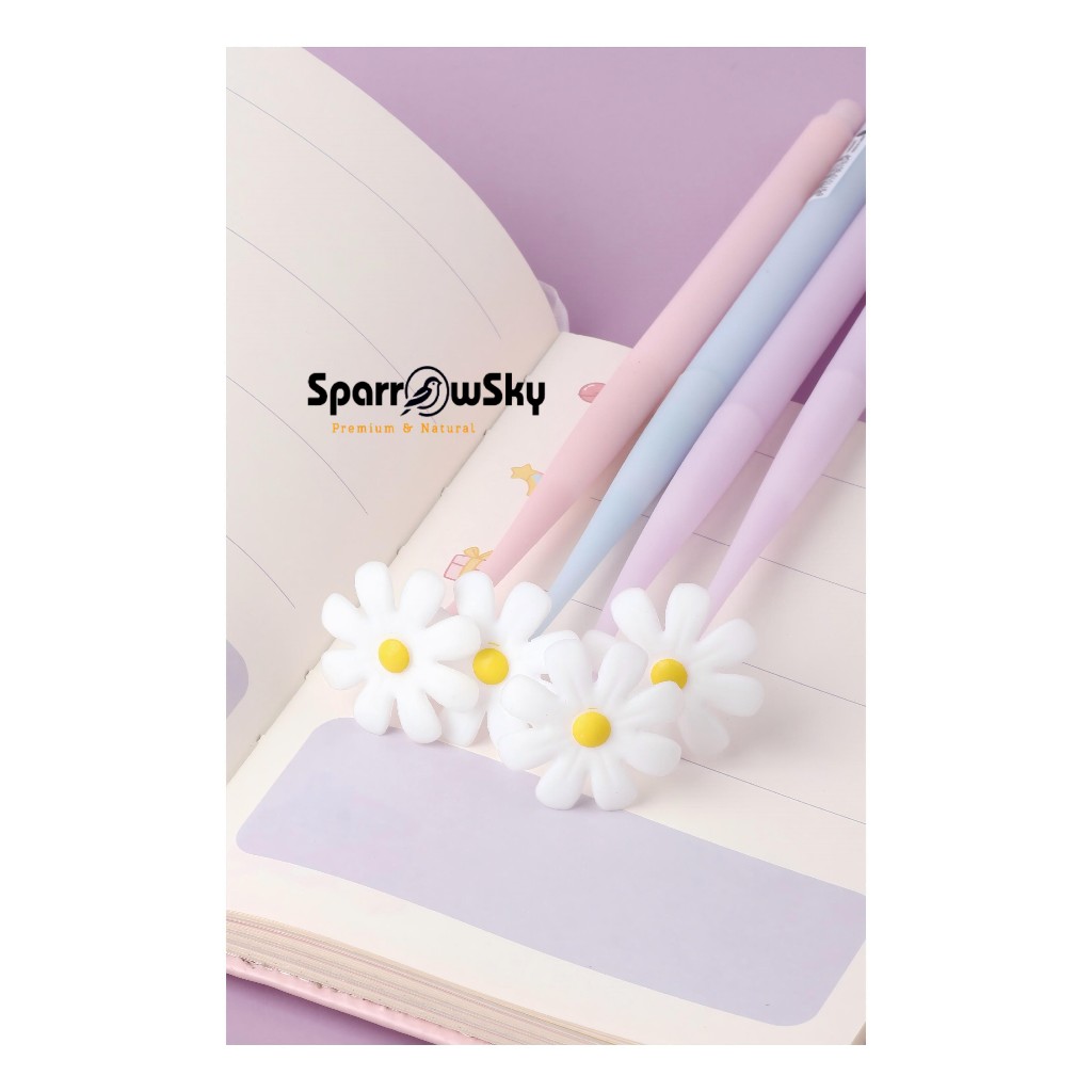 

SPARROW KUKI Pen Silikon / Silicone Pen / Pen Karakter Lucu Cantik SHAKE DAISY (7763)