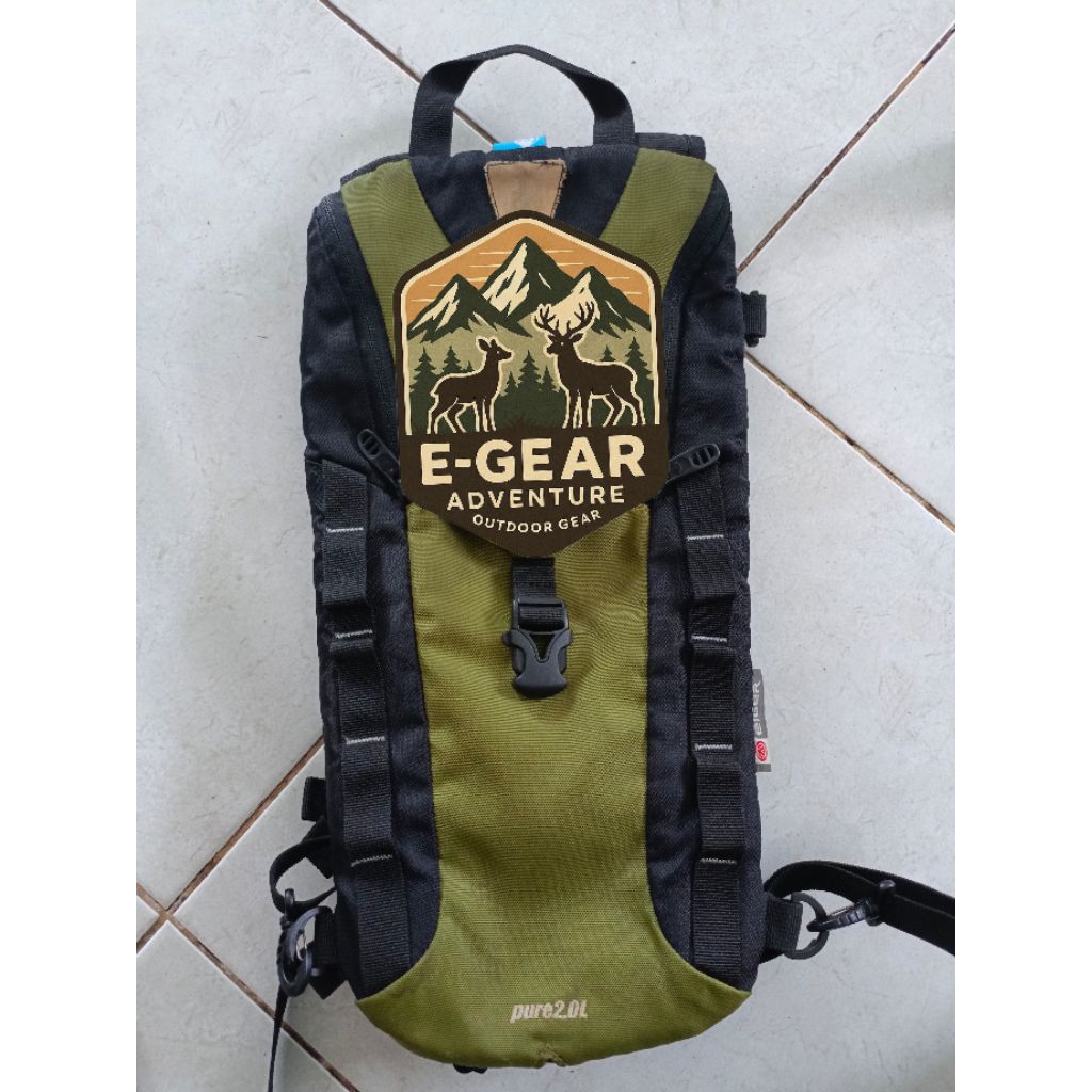 TAS RUNNING SEPEDA HYDRO-PACK E-GEAR GREEN PRELOVED ORIGINAL