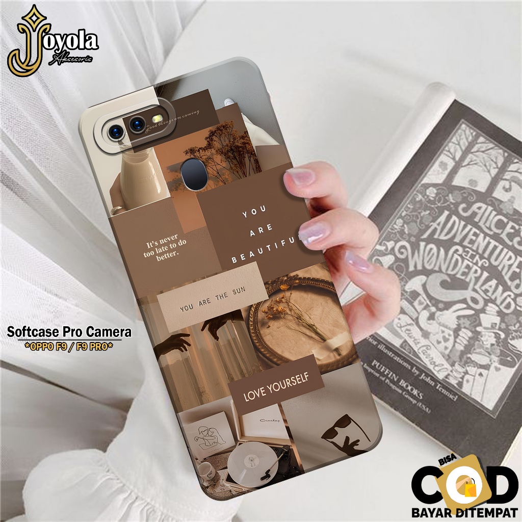 JOYOLA Case OPPO F9 / F9 PRO - Fashion Case Aesthetic - Softcase OPPO F9 / F9 PRO - Pro Camera - Cas