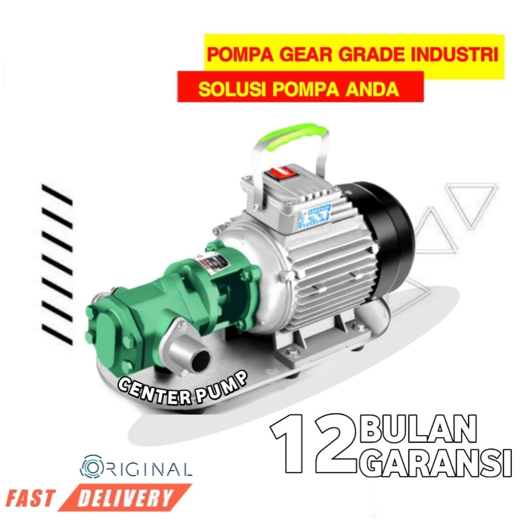 Gear Pump WCB-100 1,5Hp 220V 100LPM Pompa Transfer Cairan kental - WCB-100