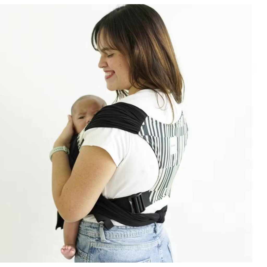 Mikhadou - Bloom Wrap Midnight - Instan Wrap - Gendongan Bayi - Baby carrier