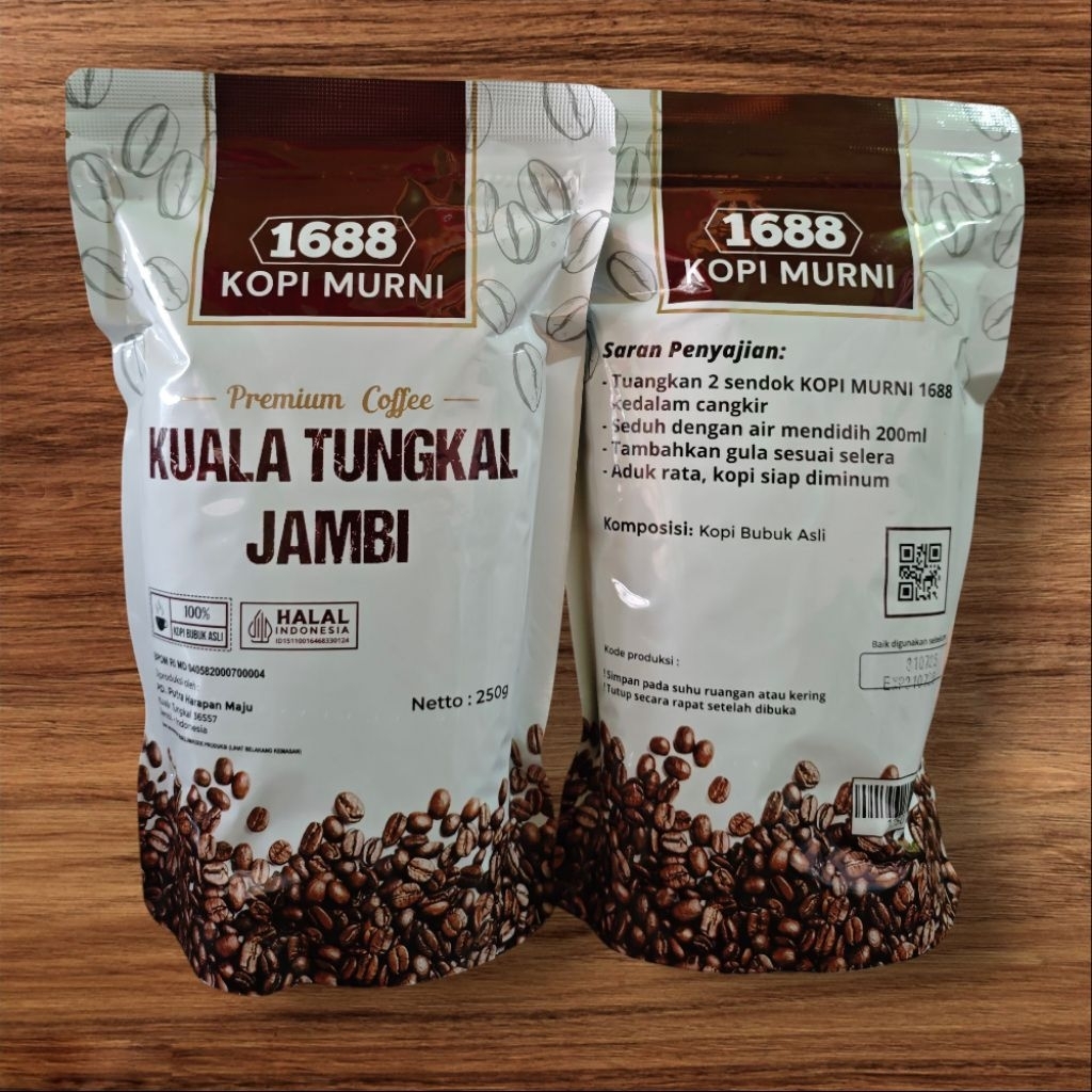 

KOPI MURNI 1688 KOPI JAMBI KOPI KUALA TUNGKAL ASLI WANGI