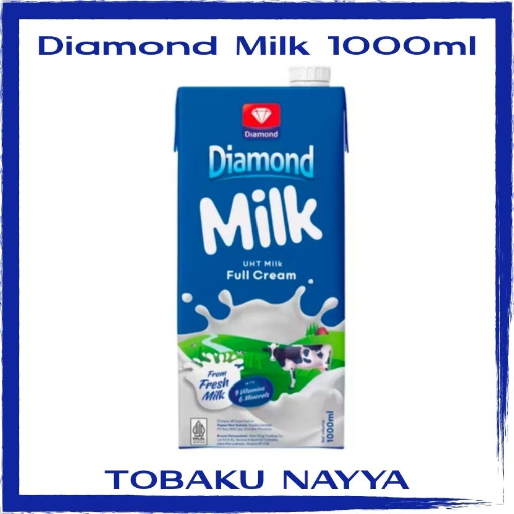 

Diamond Milk UHT Full Cream 1000ml - Susu Diamond UHT Full Cream