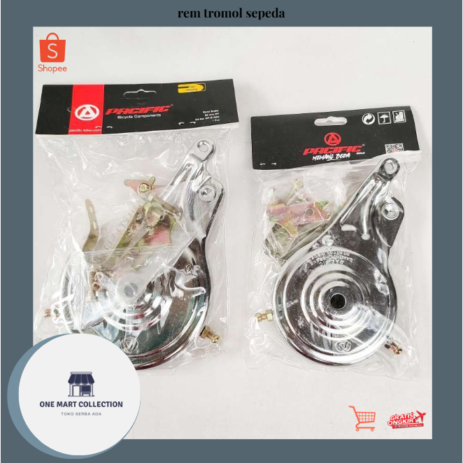 1 Set Rem Tromol Pacific 70 90 mm Sepeda Mini Anak / Rem Tromol Sepeda Anak