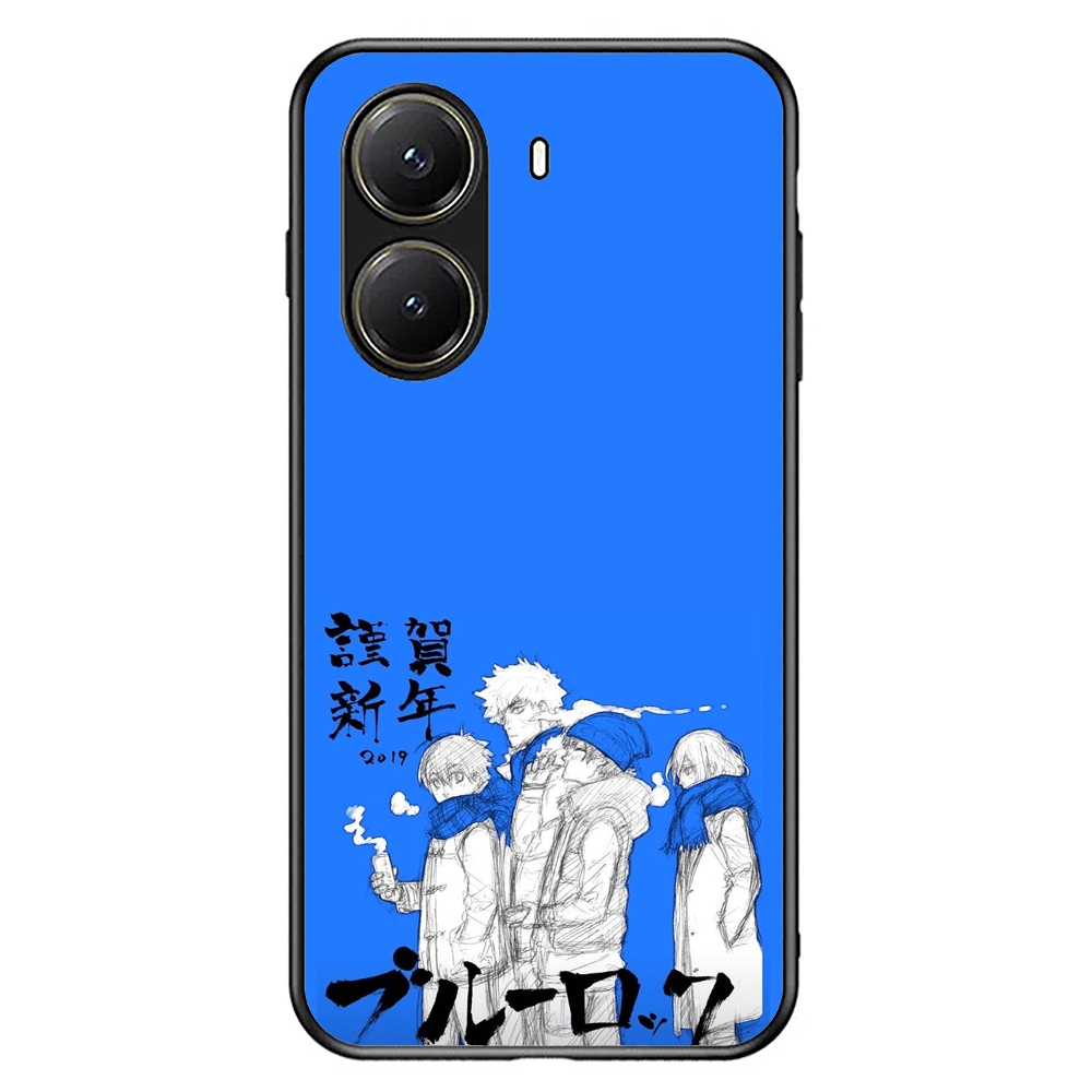 Phone Case POCO X7 X6 X5 X3 PRO GT 4G 5G TPU Rubber Softcase BLUE LOCK_