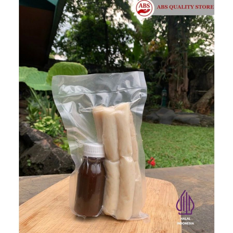 

Pempek Lenjer Isi 10pcs - free cuko 60ml