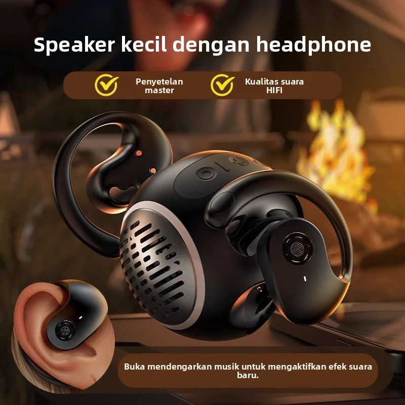 2 in 1 Earphone and Speaker Bluetooth 5.4 Low Latency 45ms Stereo Super Bass