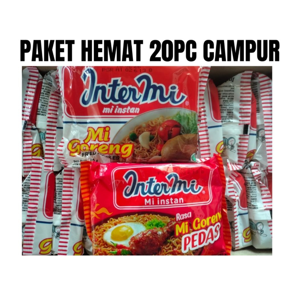 

PAKET HEMAT 20PCS INTERMI GORENG | MI GORENG | INTERMIE GORENG ORIGINAL| INTERMIE GORENG PEDAS