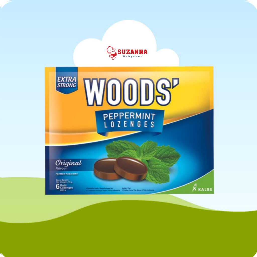 

Woods Lozenges Permen Mint 6 Butir