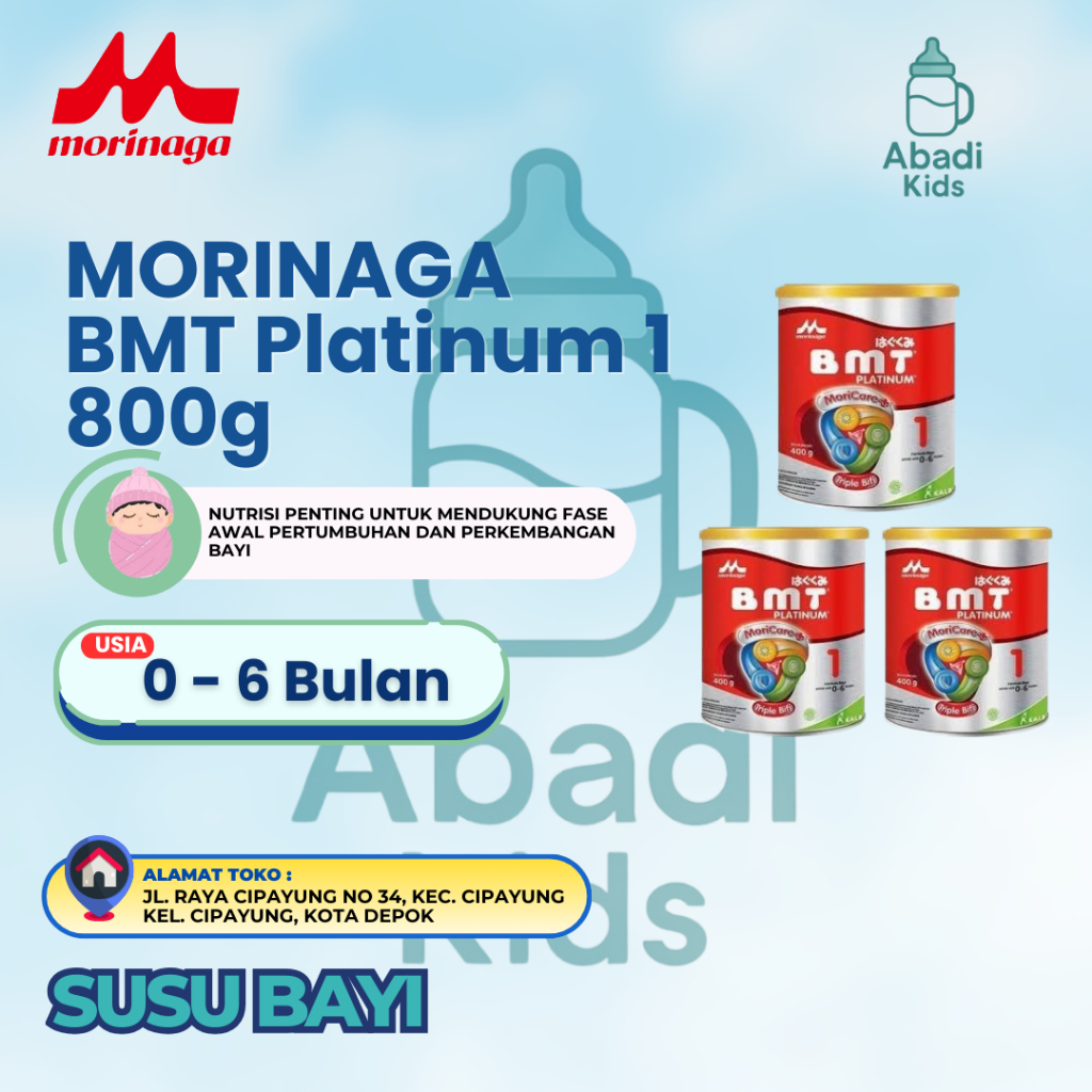 MORINAGA BMT Platinum 1 800g Susu Bayi 0-6 Bulan