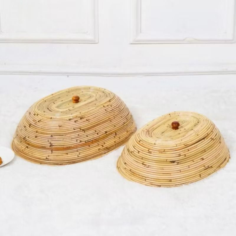 Tudung saji rotan / tudung saji rotan alami? tudung saji minimalis/ tudung saji oval jumbo