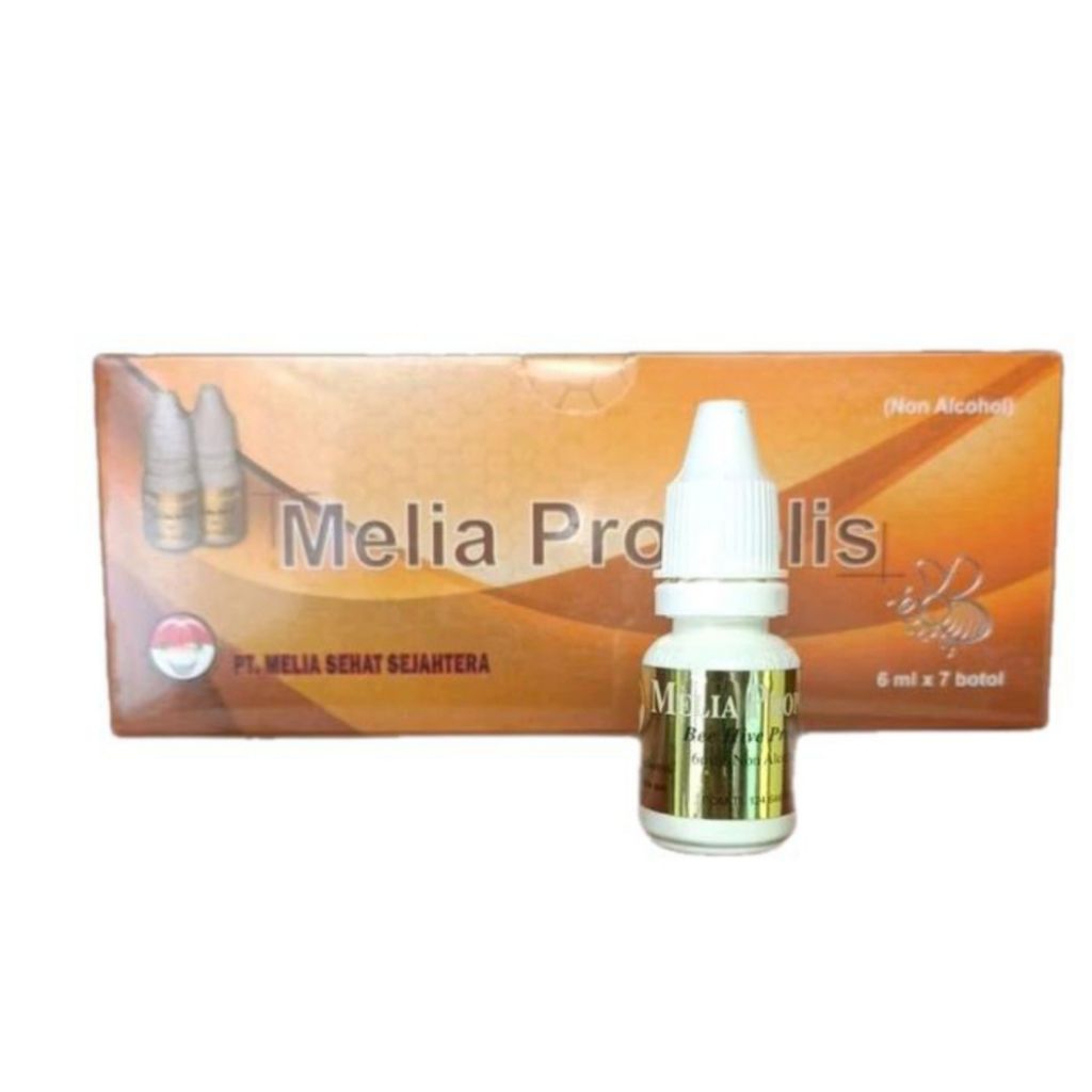 Melia Propolis Asli 6ml - 1 Box Isi 7 Botol Original