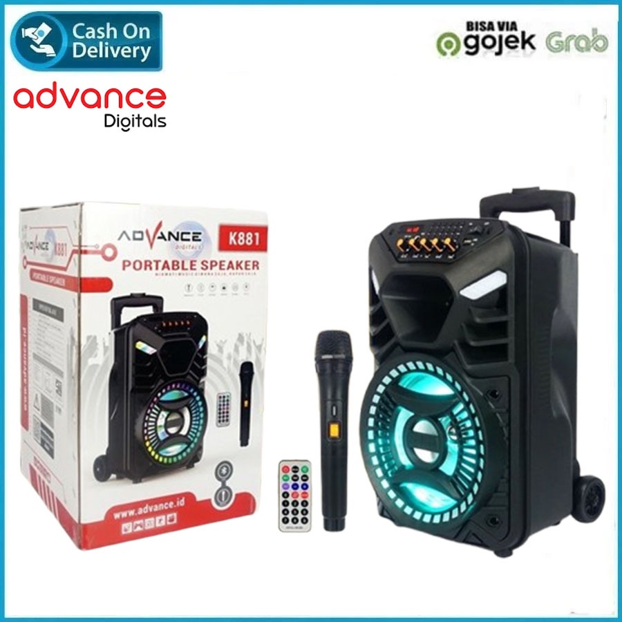 ADVANCE K-881 Speaker Bluetooth Karaoke Portable