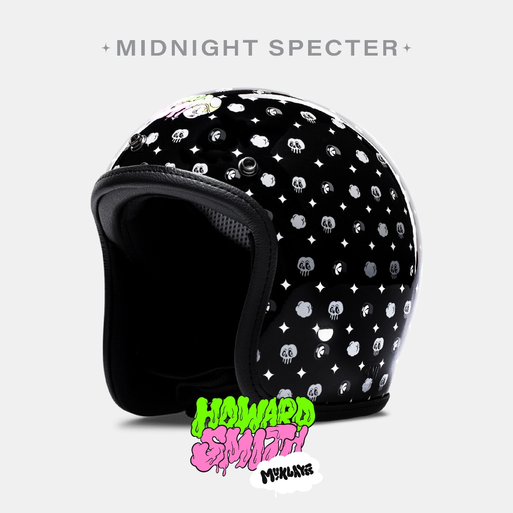 Howard Smith Super Helm Half Face - Muklay Black