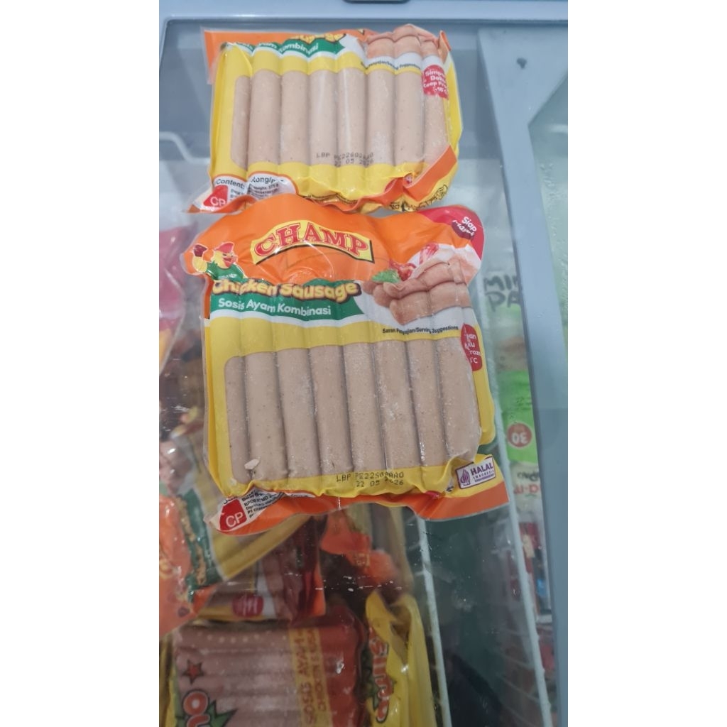 

Champ Sosis Ayam 375GR isi 15 pcs