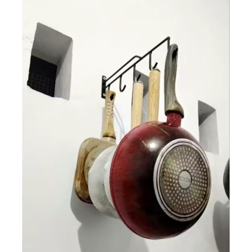 Gantungan panci dapur / Rak panci Besi serbaguna