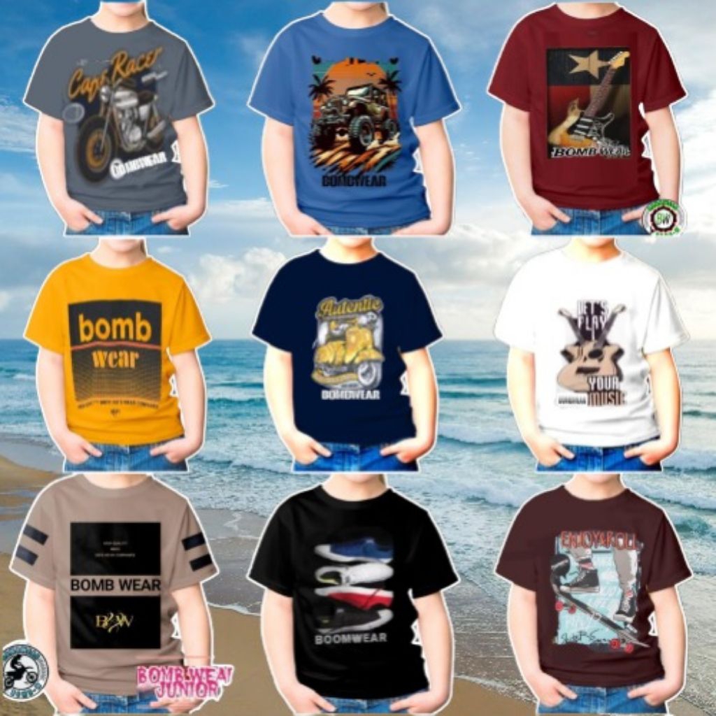 kaos anak remaja tanggung baju anak laki laki