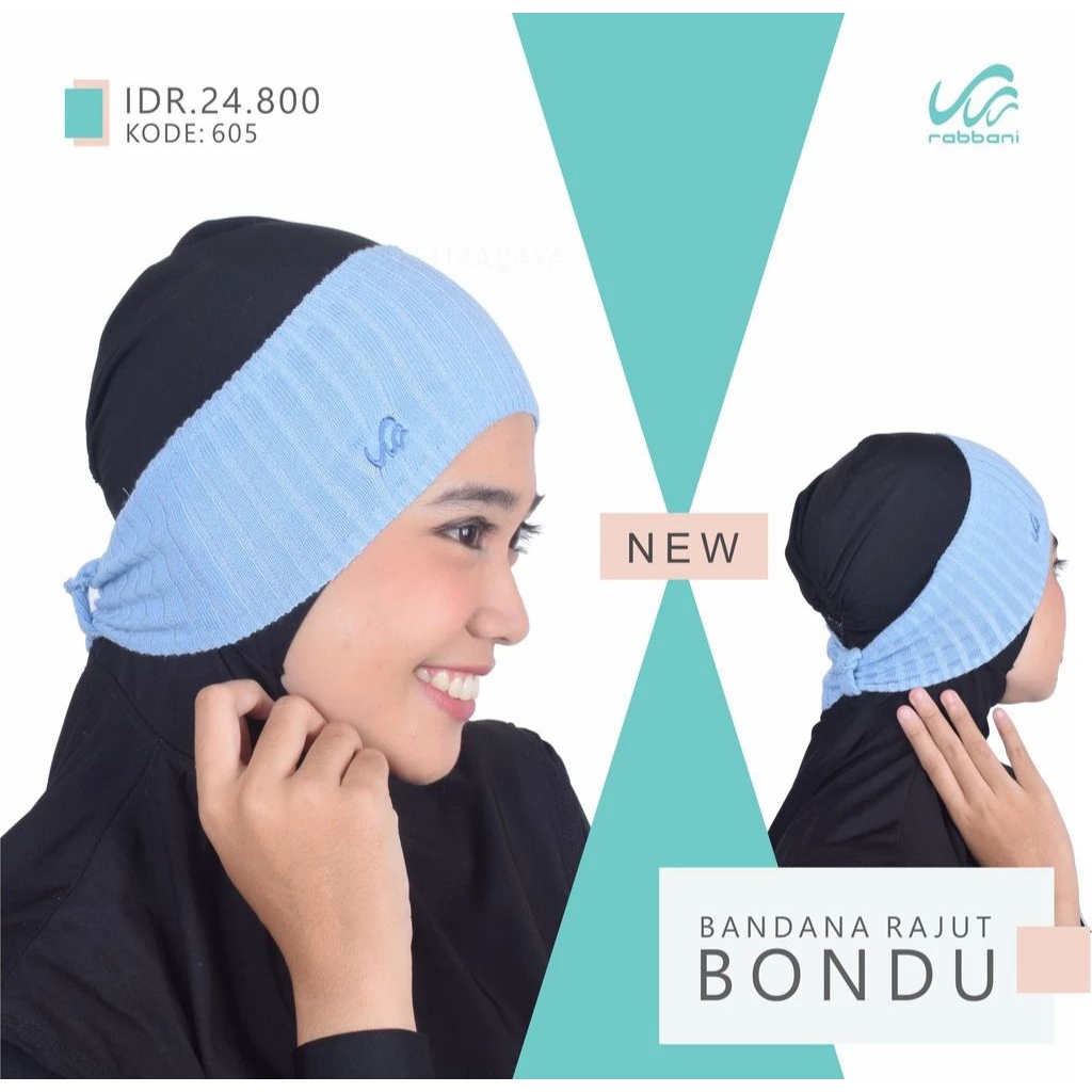 Bandana Rajut Bondu Rabbani Ori